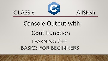 Class 6 Console Output with Cout | C++ Tutorial for Beginners | Programming in Urdu and Hindi