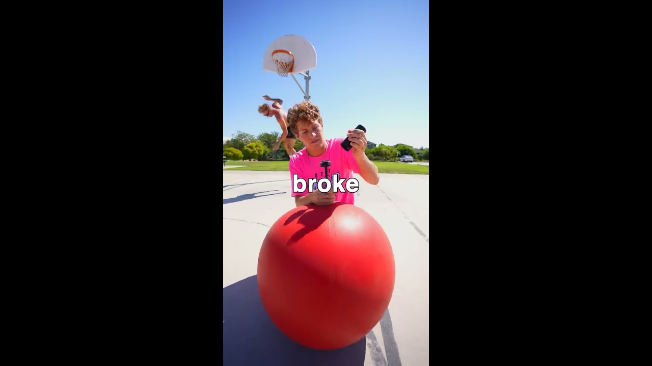 How Many Pumps Does It Take For A Yoga Ball To EXPLODE 