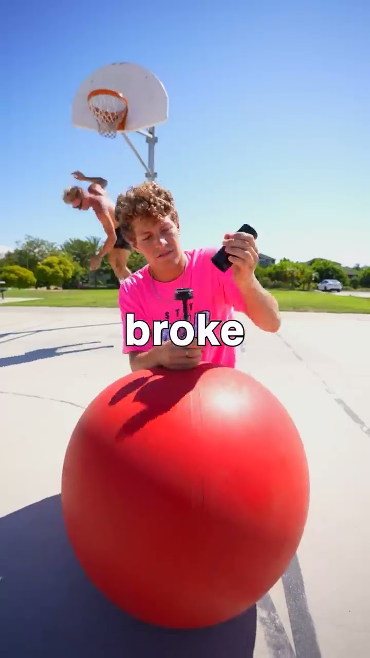 How Many Pumps Does It Take For A Yoga Ball To EXPLODE?