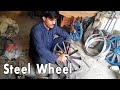 How to Make Steel Wheels by Hand | Wonderful Skill Handmade Steel Rims | The Secret Skills