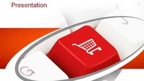 Ecommerce Keyboard PowerPoint Template by PoweredTemplate.com