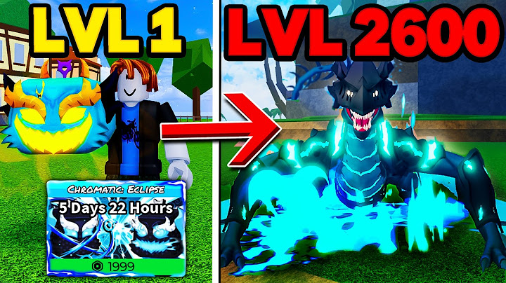 LEVEL 1 AL 2600 CON LA DRAGON CHROMATIC EN BLOX FRUITS!