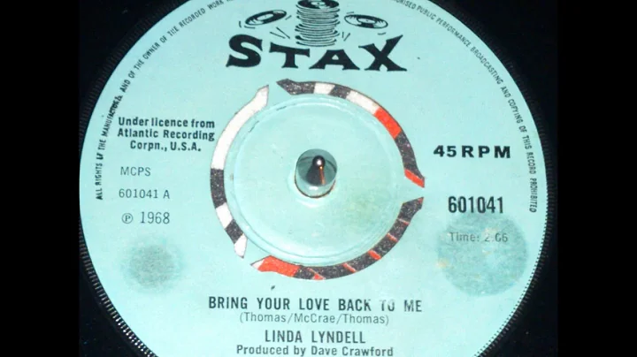 Linda Lyndell   Bring Your Love Back To Me
