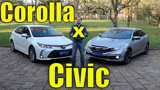 Comparativo: Corolla XEi 2020 x Civic EXL 2020