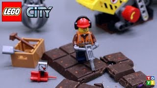 LEGO City Demolition Excavator And Truck Excavating And Exploding A Chocolate Bar Toy Video For Kids LEGO City Demolition Excavator And Truck Excavating And Exploding A Chocolate Bar Toy Video For Kids