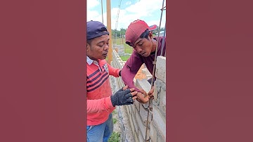 a simple technique for installing brick threads that is rarely known by builders
