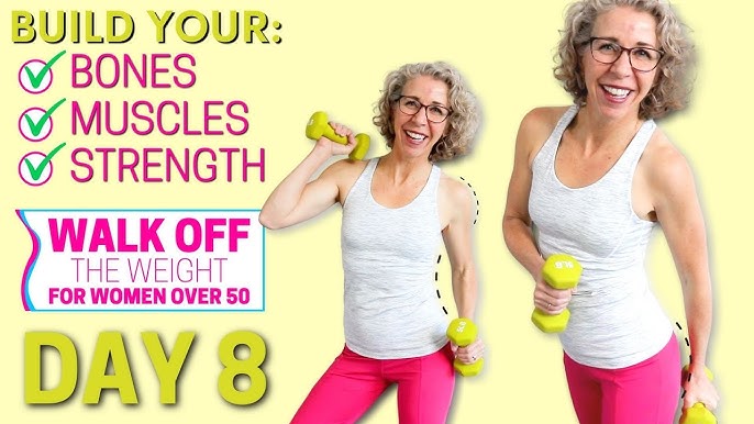 Simple SHAPING Workout for Strong, Powerful MUSCLES using hand weights 🦶  WALK Off the Weight Day 12 