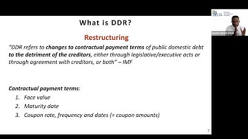 Introduction to Domestic Debt Restructuring by Gayan Lakmal Alwis, CFA