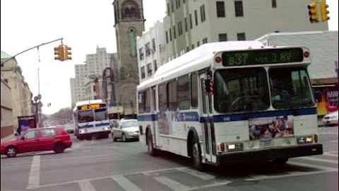 New York City Orion 05.501 CNG #592 with MTA Bus Orion 07.501 Low Floor Hybrid #3534
