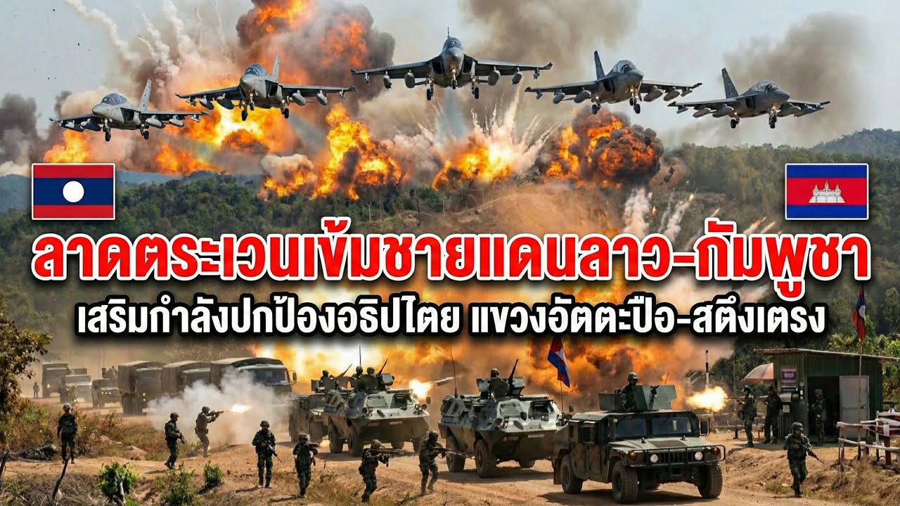 ลาดตระเวนเข้มชายแดนลาว-กัมพูชาเสริมกำลังปกป้องอธิปไตย แขวงอัตตะปือ-สตึงเตร็ง