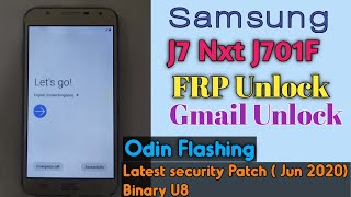 Samsung j701f frp unlock final solution| Jun 2020|J7nxt frp bypass easy method|binary u8 combination