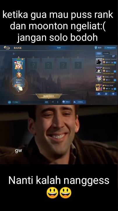 Story'WA Mobile Legends Lucu | Story'WA 30 detik
