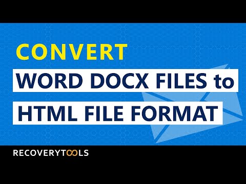 How you can Convert an HTML File to some Word Document - Software