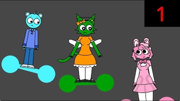 Algicosathlon (Sprunki Color) Day 1: Don