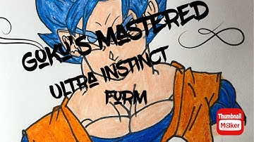 How To Draw Goku’s Mastered Ultra Instinct Form- Step By Step Tutorial