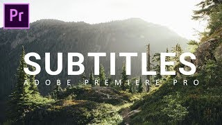 Easy way to add SUBTITLES in Adobe Premiere Pro