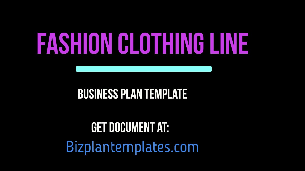designer wear business plan
