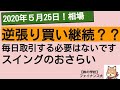 【５月25日～】逆張り買い継続？？毎日取引する必要はないです！スイングのおさらい。