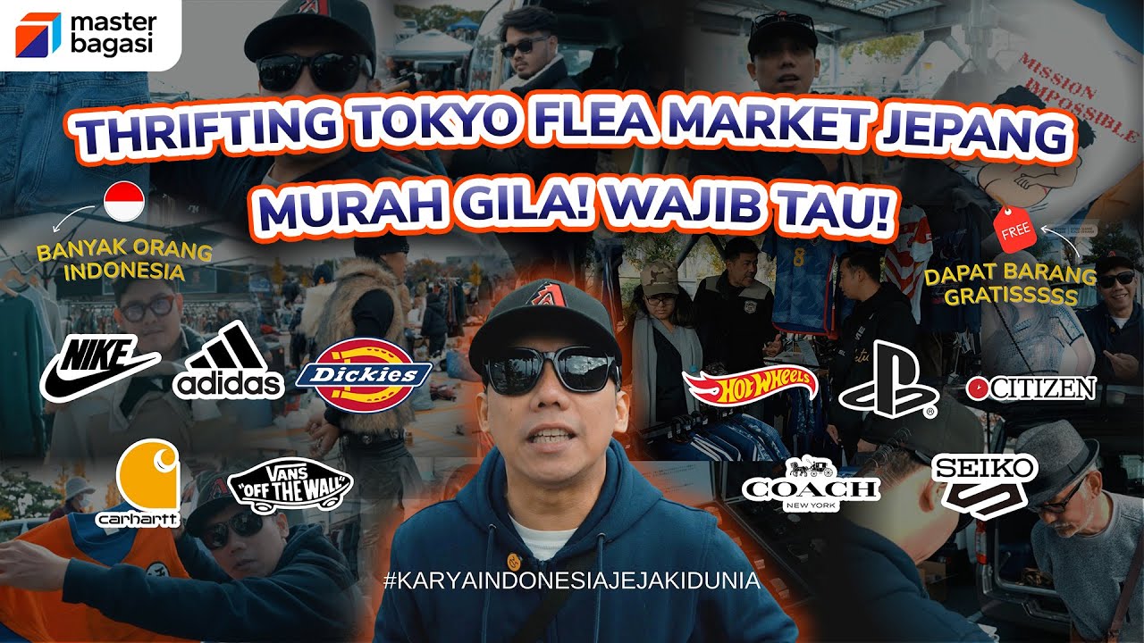 PUSAT THRIFTING JEPANG! TOKYO FLEA MARKET MURAH BANGET!! 🇯🇵