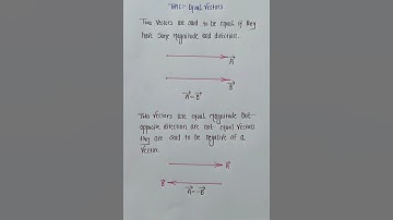 equal vectors #class11 #chapter3 #quickrevision #importantfacts #physics #byviveksir