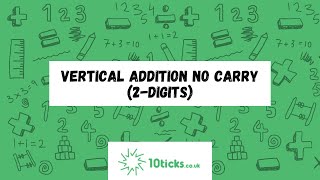 Vertical Addition No Carry (2-digits)