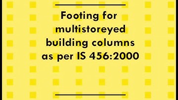 Design of eccentric footing for multistoreyed building columns in excel (IS 456-2000)
