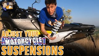 Motorcycle suspension adjustments (Norden 901 as example)