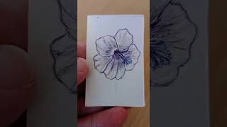 Hibiscus #Drawing ❤️ #like 👍 #Shorts #diy #handmade #design #papercraft #craft #hibiscus #flowers