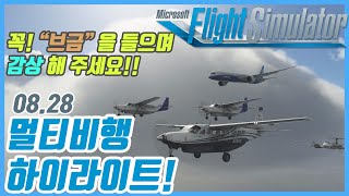 플라이트 시뮬레이터 2020 │08.28 멀티 비행 하이라이트│볼륨을 높이고 감상 필수!│Microsoft Flight Simulator 2020 Massive Multiplay screenshot 4