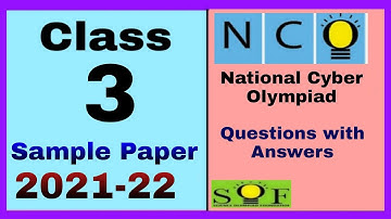 NCO Class 3 Sample Paper 2021-22 National Cyber Olympiad