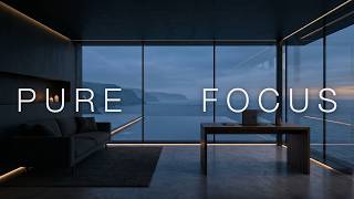 Deep Focus Music ~ Ocean Cliff Office for Deep Work, Study & Coding (No Distractions)