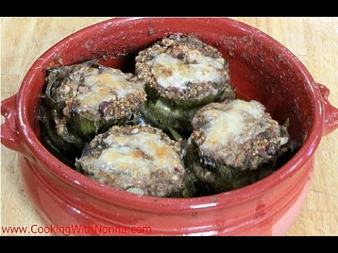 Sicilian Stuffed Artichokes - Rossella's Cooking with Nonna