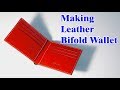 24 [LeatherCraft] Making a Leather Bifold Wallet / [가죽공예] 가죽 반지갑 만들기 / Free Pattern