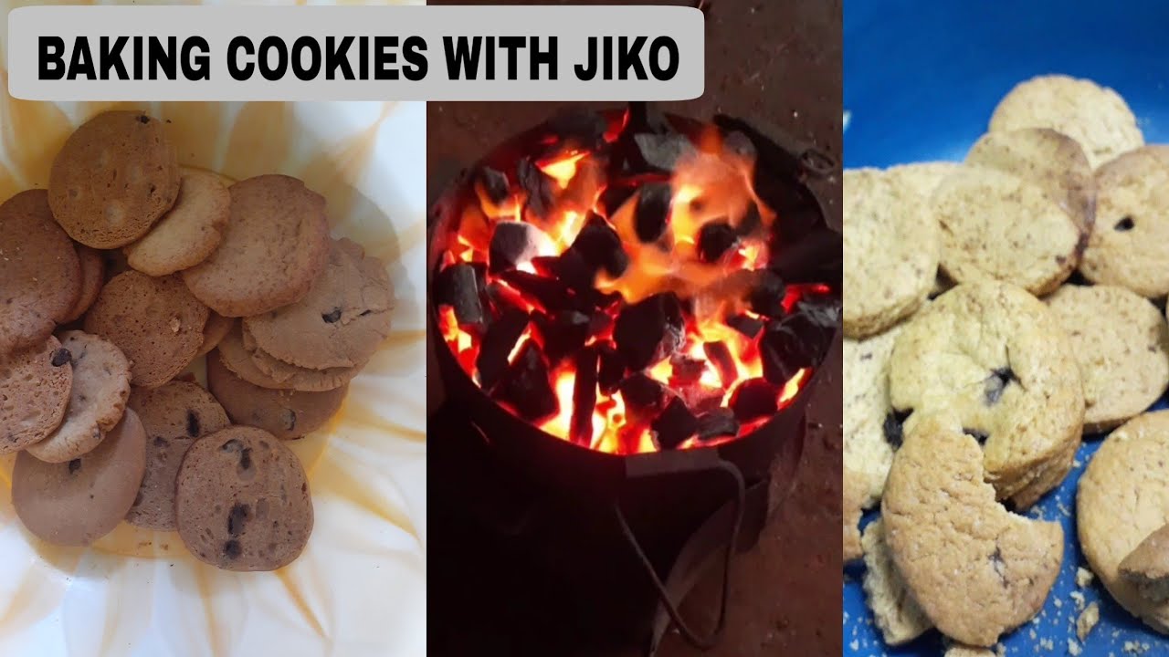 BAKING CHOCOLATE CHIP COOKIES USING JIKO (CHARCOAL OVEN)😋 - YouTube