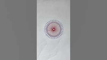 How many rotations did the pen make in total?🤔#art #relaxing #satisfying #spirograph #asmr #shorts