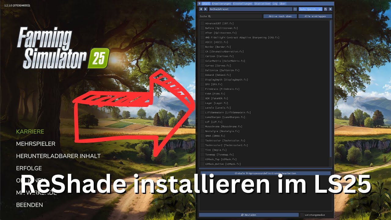 LS25: ReShade installieren