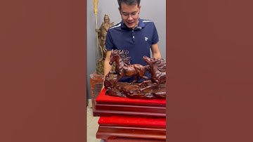 Song mã uyên ương gỗ trắc việt liền khối -lh:0844.843.222 #mynghelongmy #phongthuy #shorts #songma