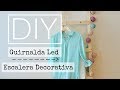 ESCALERA DECORATIVA + GUIRNALDA LED | DIY | Lorena Gil