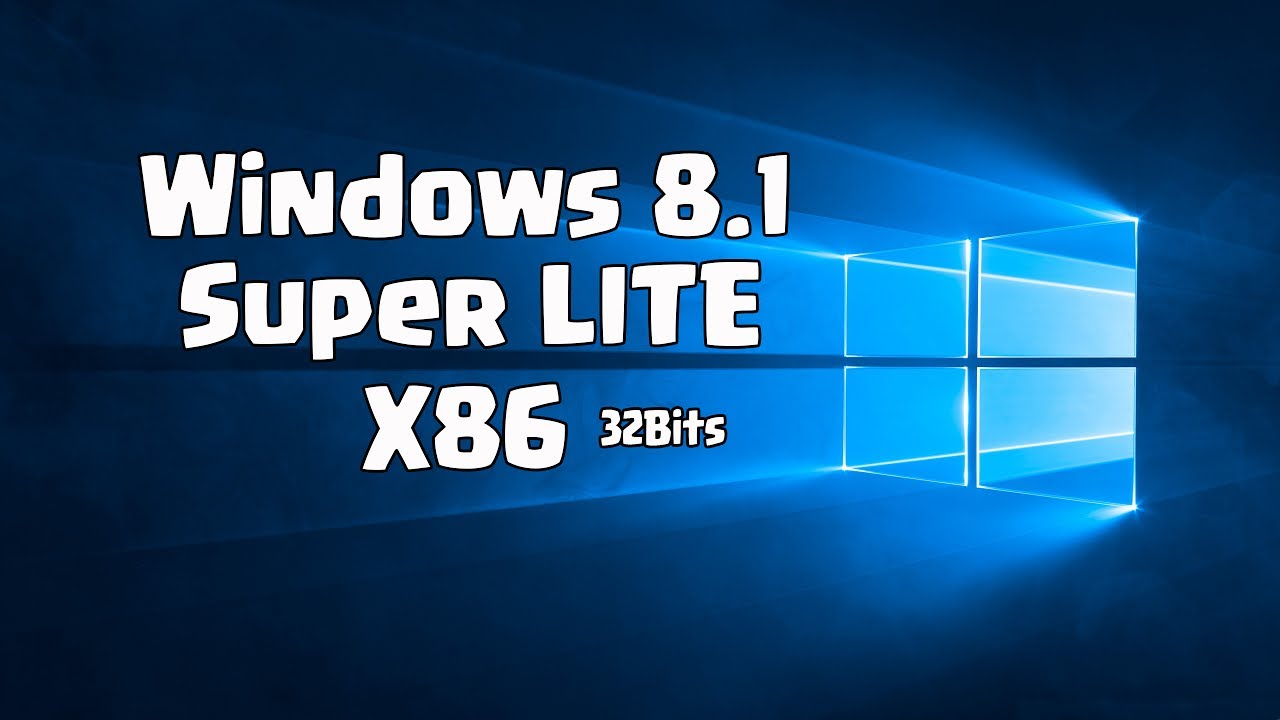 Windows 8.1 Lite Para pc de bajos recursos Funciona de Maravilla