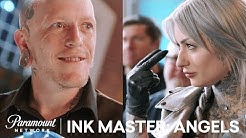 Ryan Ashley is a Master at Ink AND Trash Talk | Ink Master: Angels (Season 2)