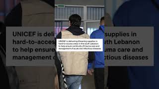 UNICEF delivers aid to south Lebanon