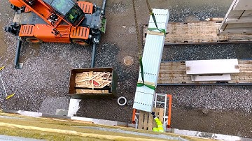 Efficient material handling - New construction project in Varberg, Sweden