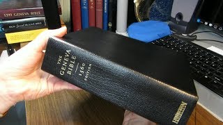 The 1560 Geneva Bible in Black Genuine Leather