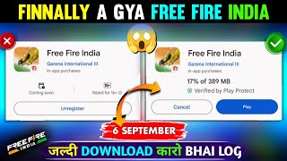 How To Download FREE FIRE INDIA TODAY 🥳 | Free Fire India Not Showing Install Button