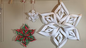 Paper snowflakes 3D