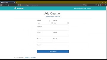Online Mock Test Application | ASP.NET MVC Core