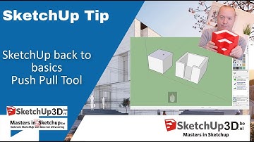🏷️SketchUp back to basics - Push Pull Tool💎 #Tip #223