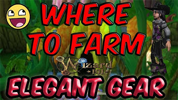 Wizard101: Where To Farm Elegant Gear! | Fire, Storm, Ice, Death Elegant Gear! Heather The Wizard