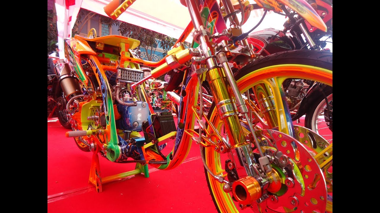 Kontes Modifikasi Honda Beat Drag Bike Thailand Look Style Full