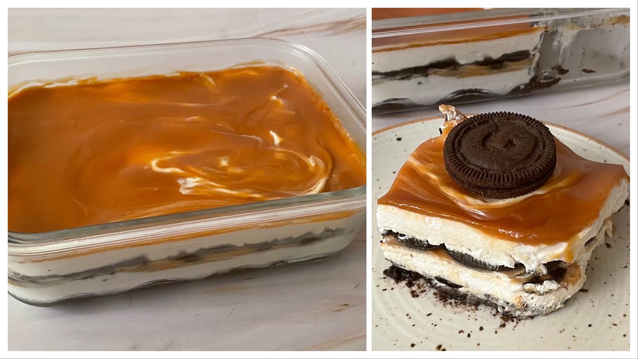 10 Minutes Oreo Caramel Dessert |No Bake Oreo Chocolate Caramel Pudding Instant Oreo Caramel Pudding | Anyone Can Cook with Dr.Alisha